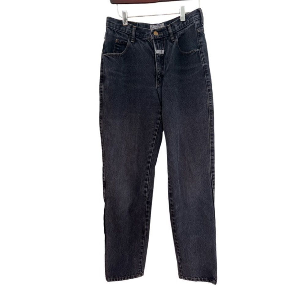 Marithe Francois Girbaud High-Rise Black Washed Straight Jeans